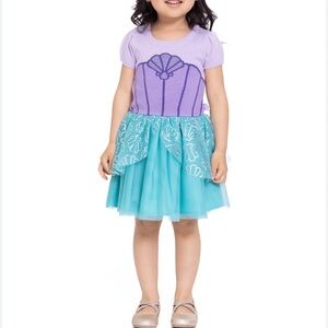 Disney Princess Girls Ariel‎ Cosplay Pastel lilac dress size S 6/6X